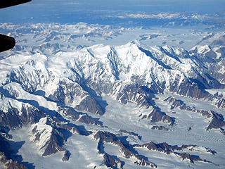アラスカの雪山